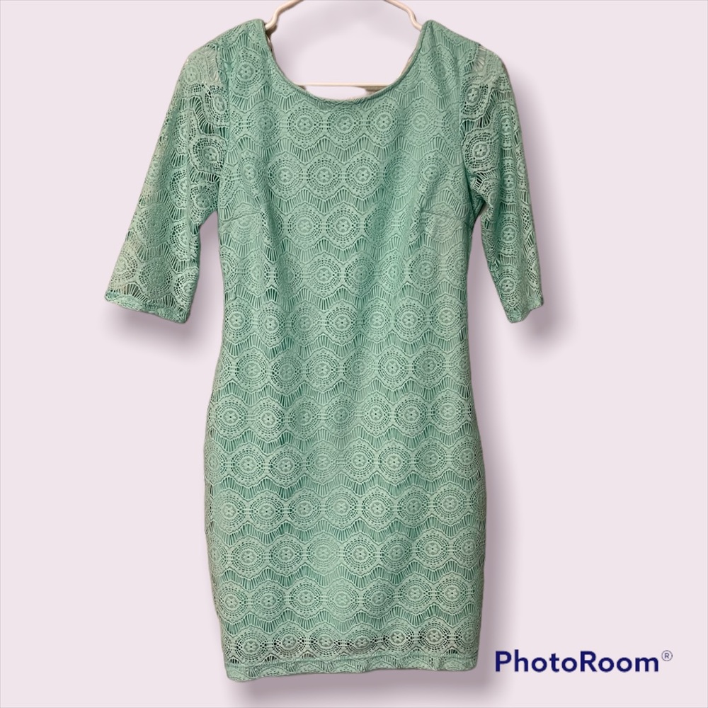 A. Beyer 3/4 Sleeve Dress. Size 7